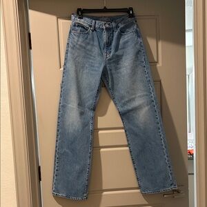 JW ANDERSON Light Blue Boot Cut Jeans